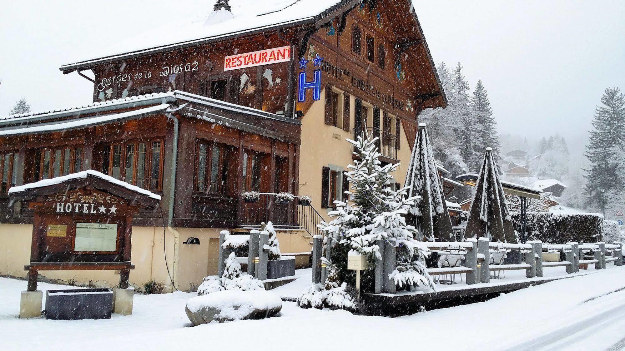Auberge Les Gorges De La Diosaz Servoz Exterior foto